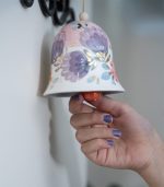 Small Floral Bell (Ø 8.5×H 9.5 cm) - Image 2